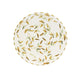 Keramisch Bord "Gouden blaadjes" -  Ø 20 cm