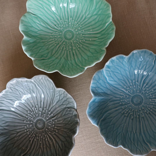 Flora - Kom – Blauw - Ø 17 cm