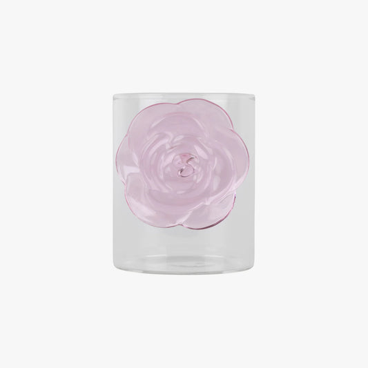 Tumbler with rose