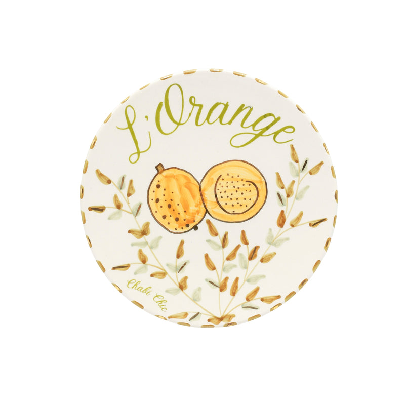 Keramisch bord "L'Orange" - Ø 20 cm