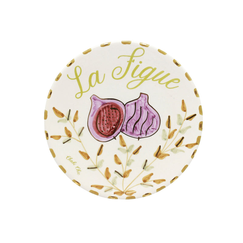 Keramisch bord "La Figue" - Ø 20 cm