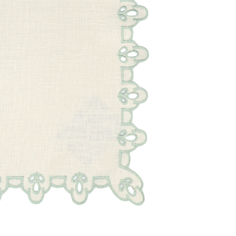 Vlekwerende Linnen Placemat – 50x35 cm - Saliegroen