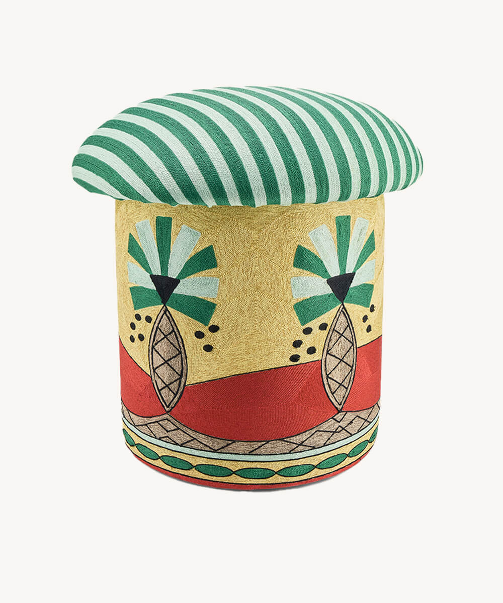 Paloma Palm Embroidered Chair