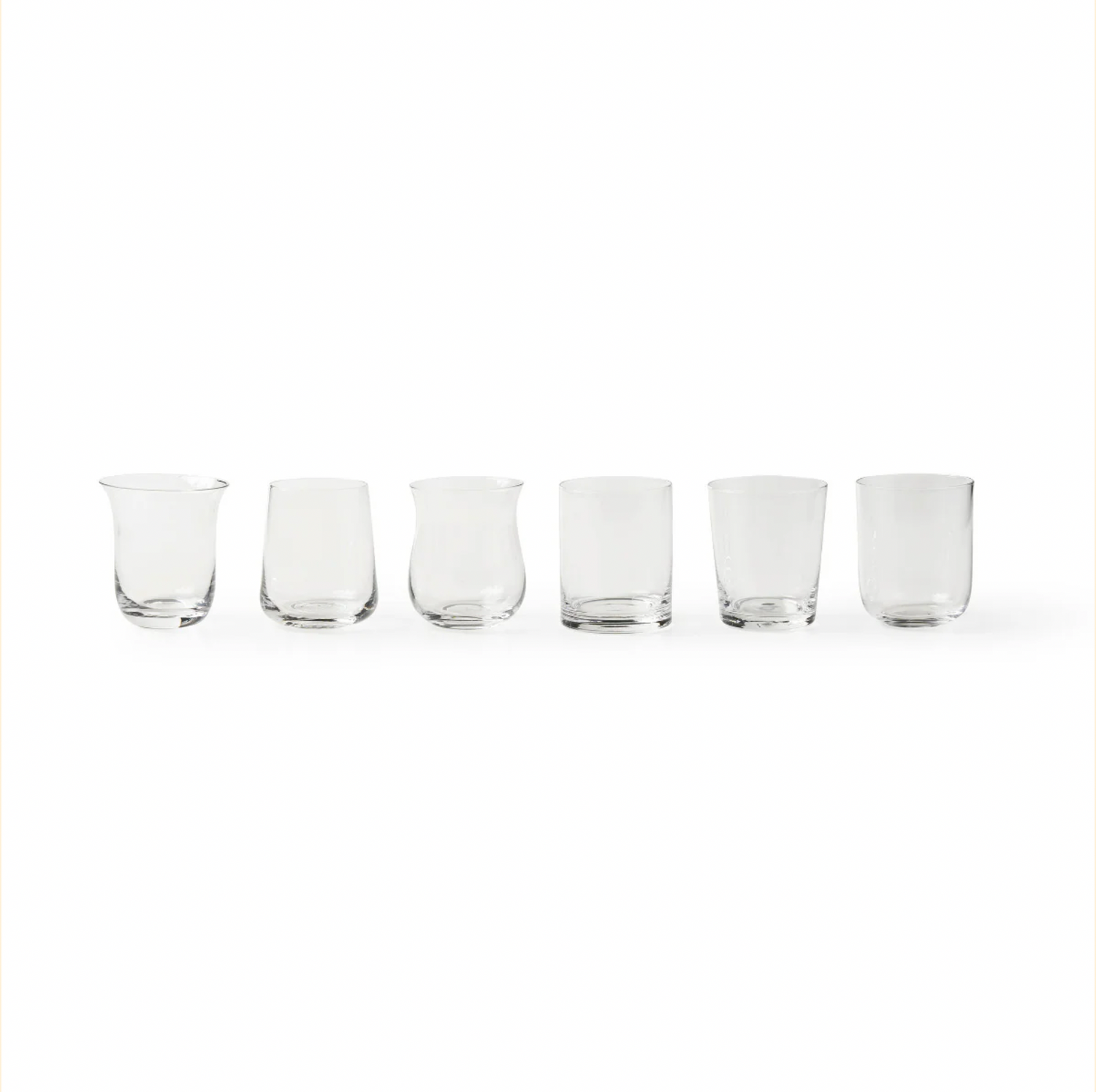 Set van 6 Tumblers – Mixed Shapes