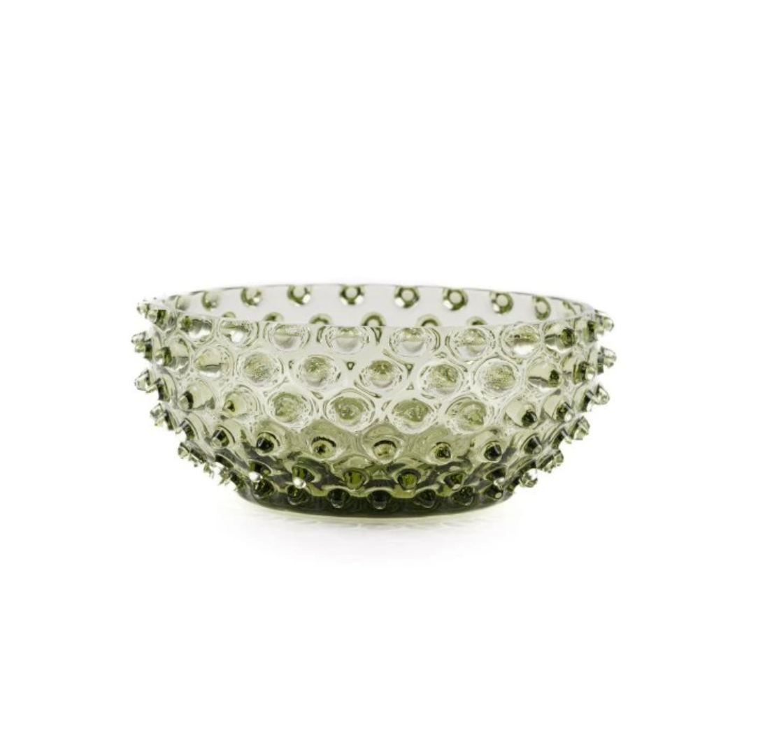 Kristallen kom – Groen - 17 cm