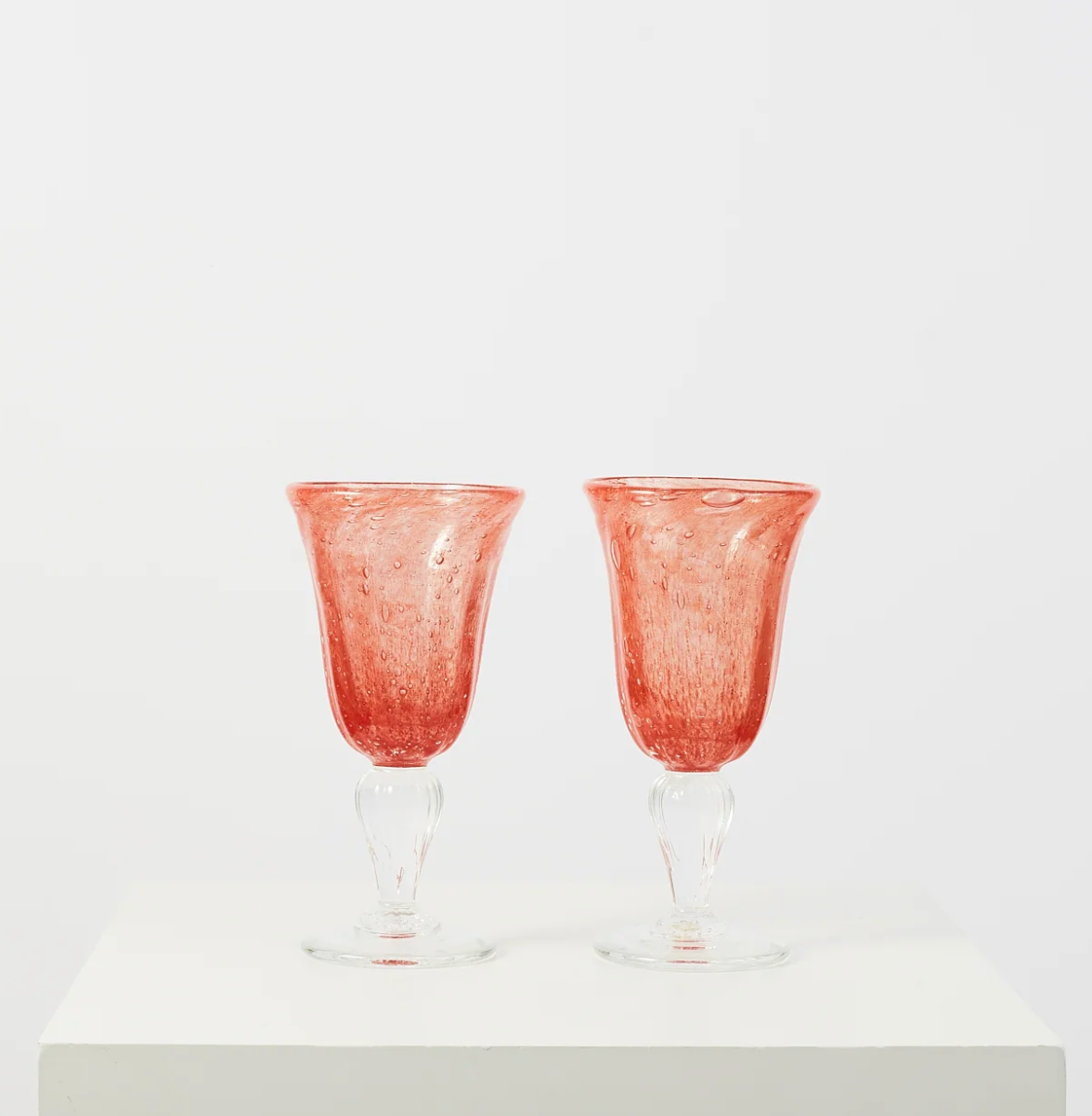 Wijnglas uit Biot - Oranje