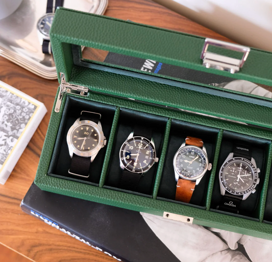 Horlogebox leer – Groen