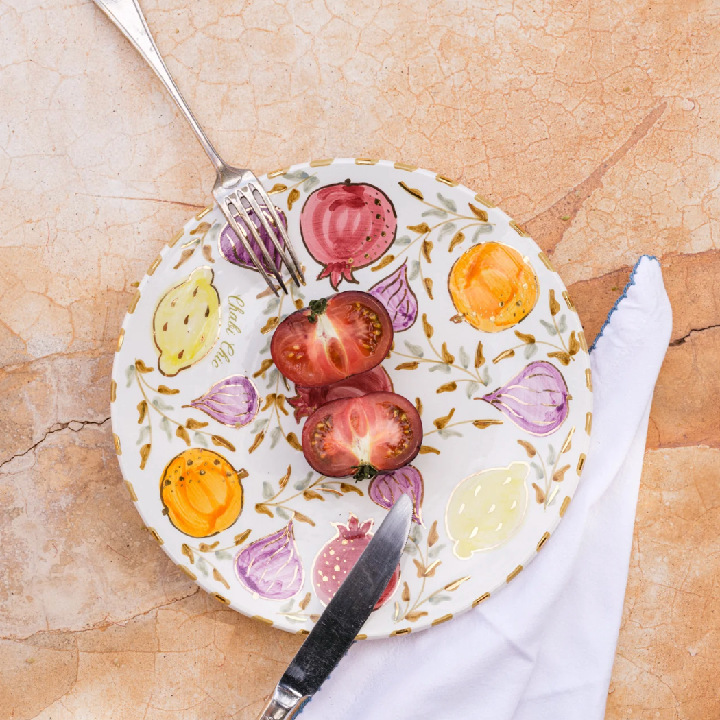 Keramisch bord "Tutti Frutti" - Ø 26 cm