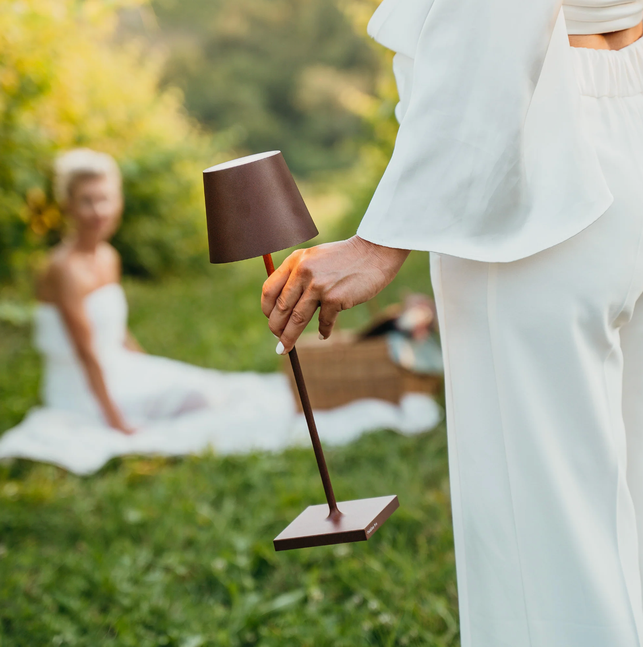 Draadloze oplaadbare lamp - Poldina - Roeskleur