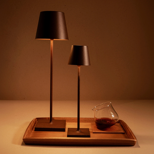 Draadloze oplaadbare lamp - Micro - Poldina - Corten