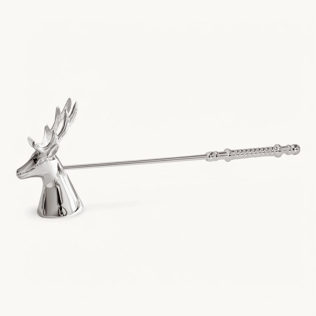 Kaarsendover Hert  - 26 cm - verzilverd