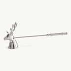 Kaarsendover Hert  - 26 cm - verzilverd