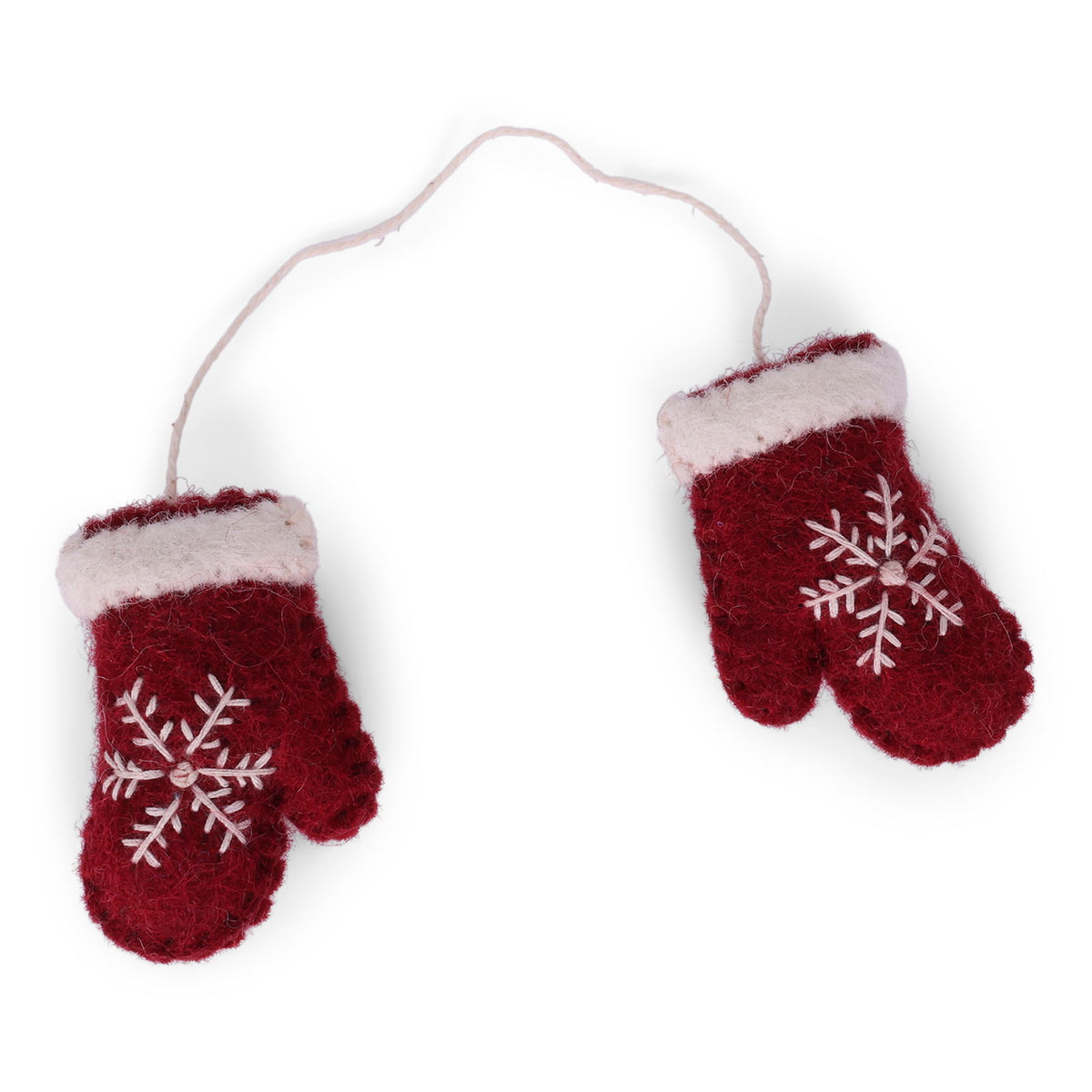 Christmas ornament - Red mittens