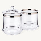 Jam jar with coaster and spoon