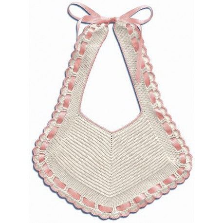 Baby Crochet Bib with Bow
