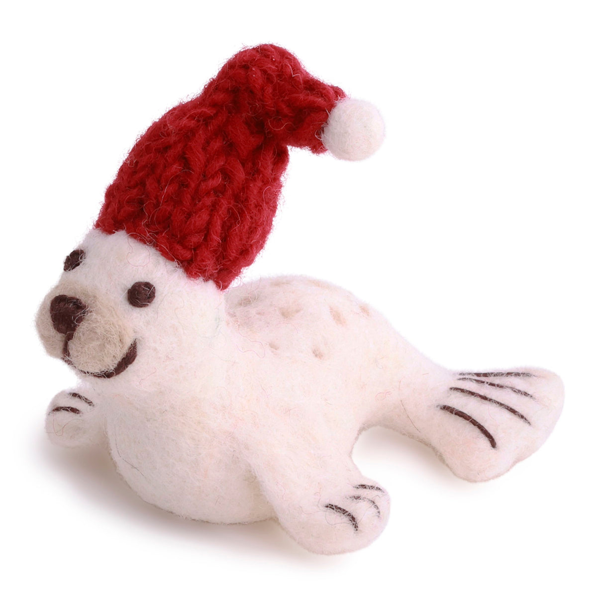 Christmas ornament - Seal with red hat