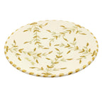 Ceramic Plate "Golden Leaves" - Ø 26 cm