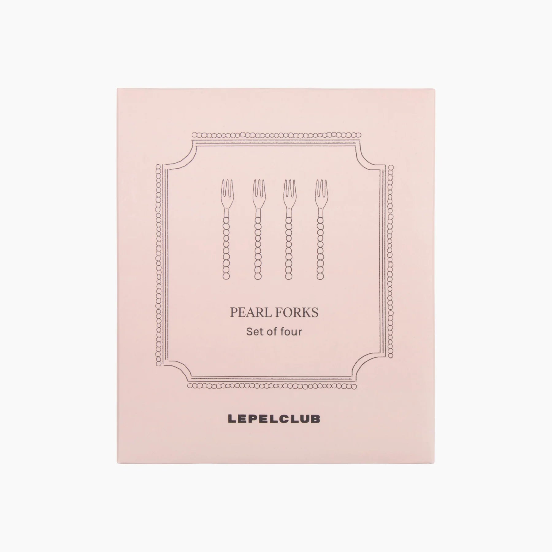 Pearl cake fork - set of 4