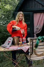 Keukenhanddoeken Anatole Red met notenkraker (set van 2)