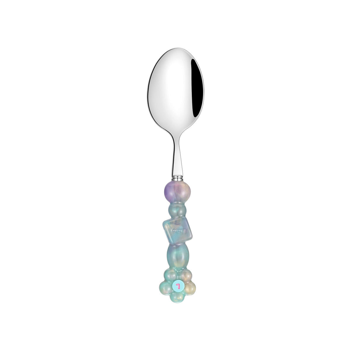 Likio Floral Beads Geometrics cutlery with floral beads in soft pastel colours