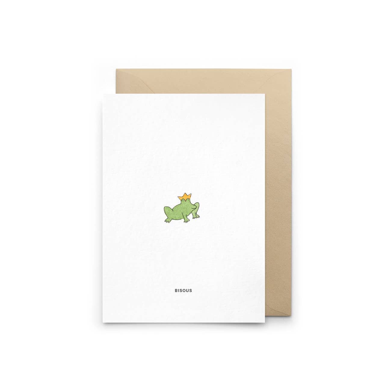 Kikker kus-kaart met envelop