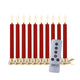 Waskaars Kerstboom, 10 stuks - Rood