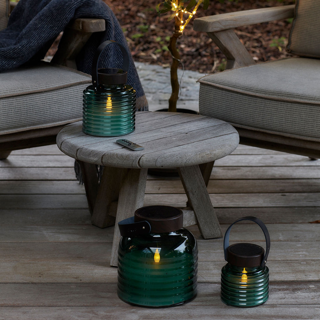 Aston - Solar Jar - Groen/Bruin - ø12 × H12 cm