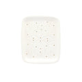 Tray – Relief white & gold (24 × 14 × 3 cm)