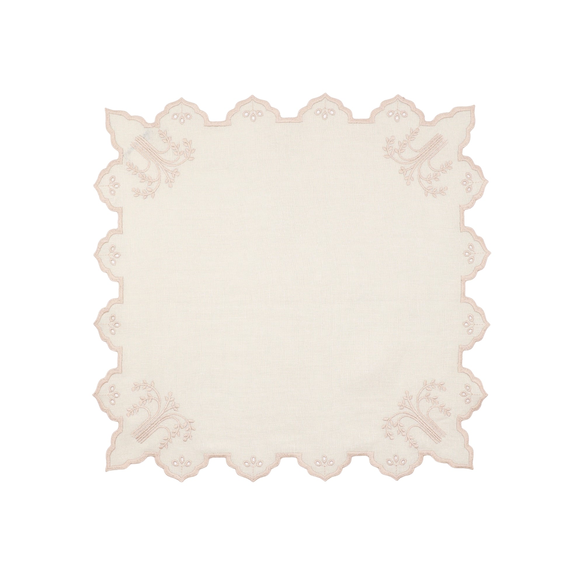 Eden Cotton Napkin – Light Pink (45 × 45 cm)
