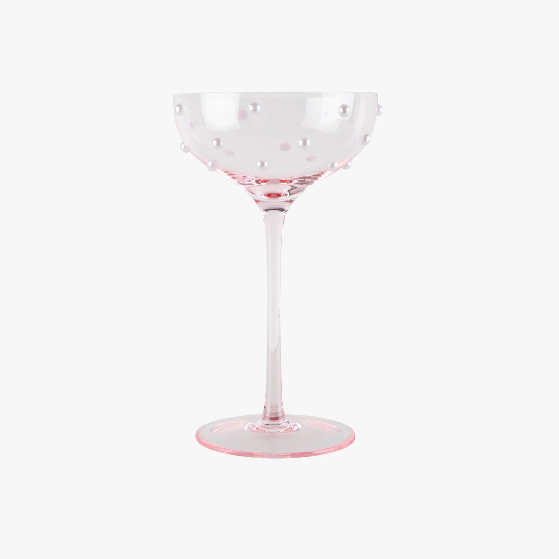 Champagne glass with pearls