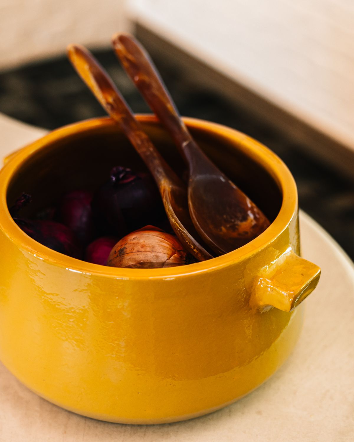 Ovenschaal met deksel Auri L - geel