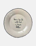 'Born to be wild but I have bills' plate — ø27cm