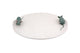 Kaasplank "Lily" met muisjes – WIT -  Ø 31,5 cm