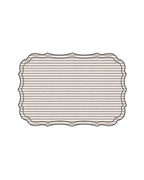 Placemats set blauwe streepjes