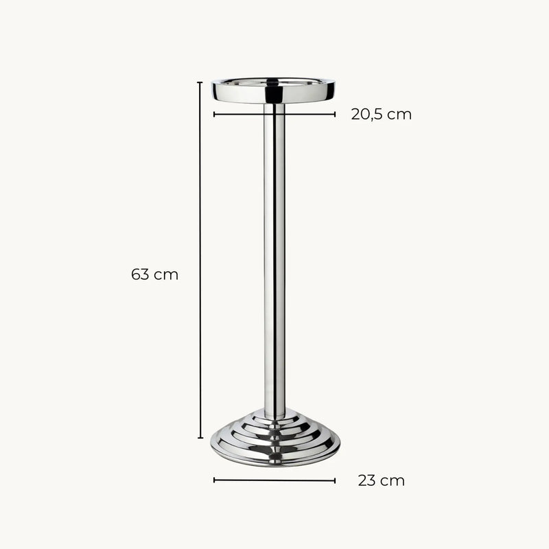 Olbia Standaard voor Wijn- en Champagnekoeler – RVS – Ø 19,5 x H 62 cm