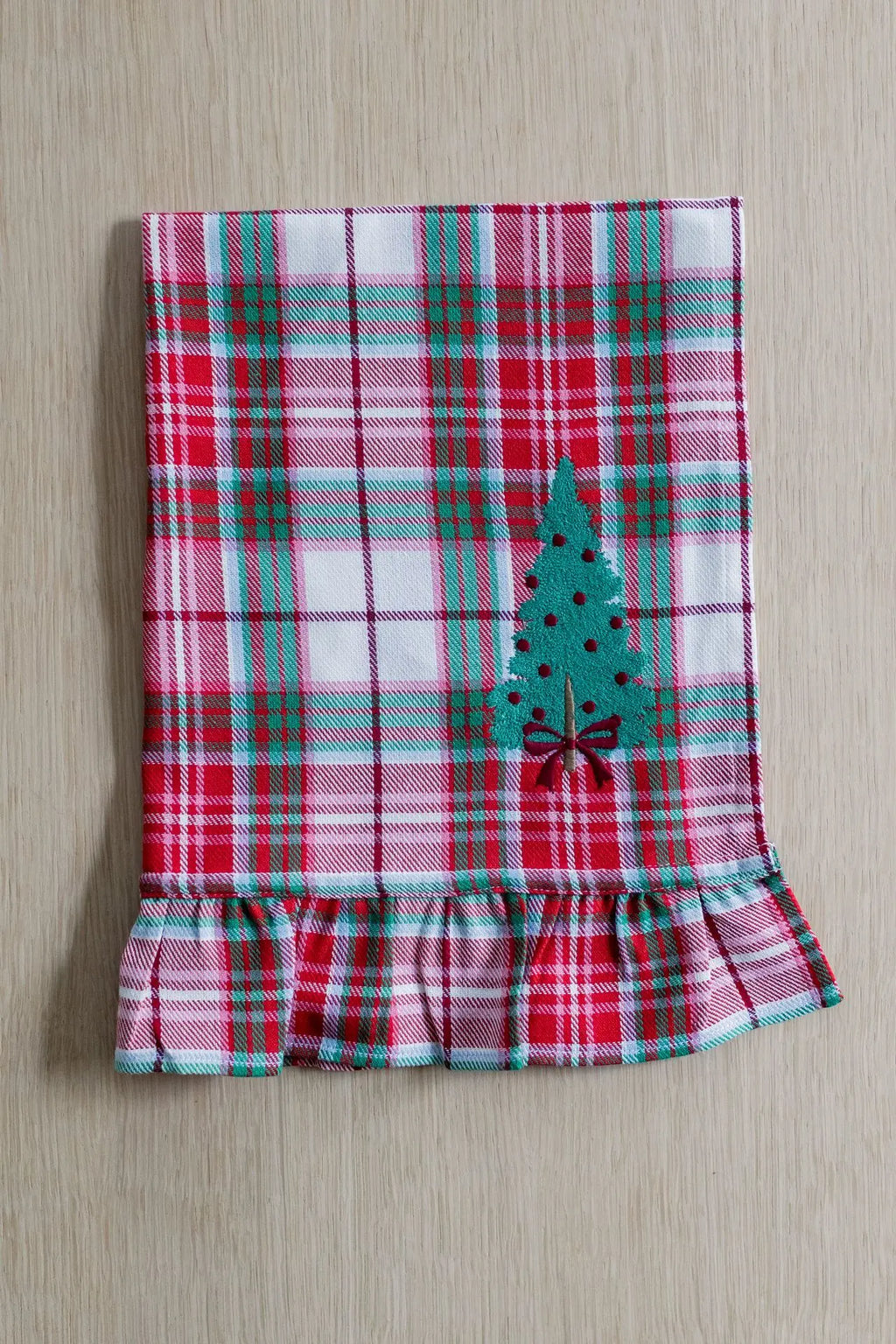 Keukenhanddoeken Angèle Red met notenkraker (set van 2)