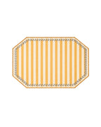 Lauro linen placemat – Stain resistant – Blue striped