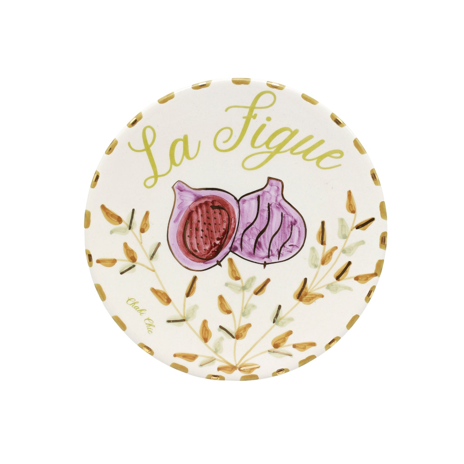 Keramisch bord "La Figue"  -  Ø 20 cm