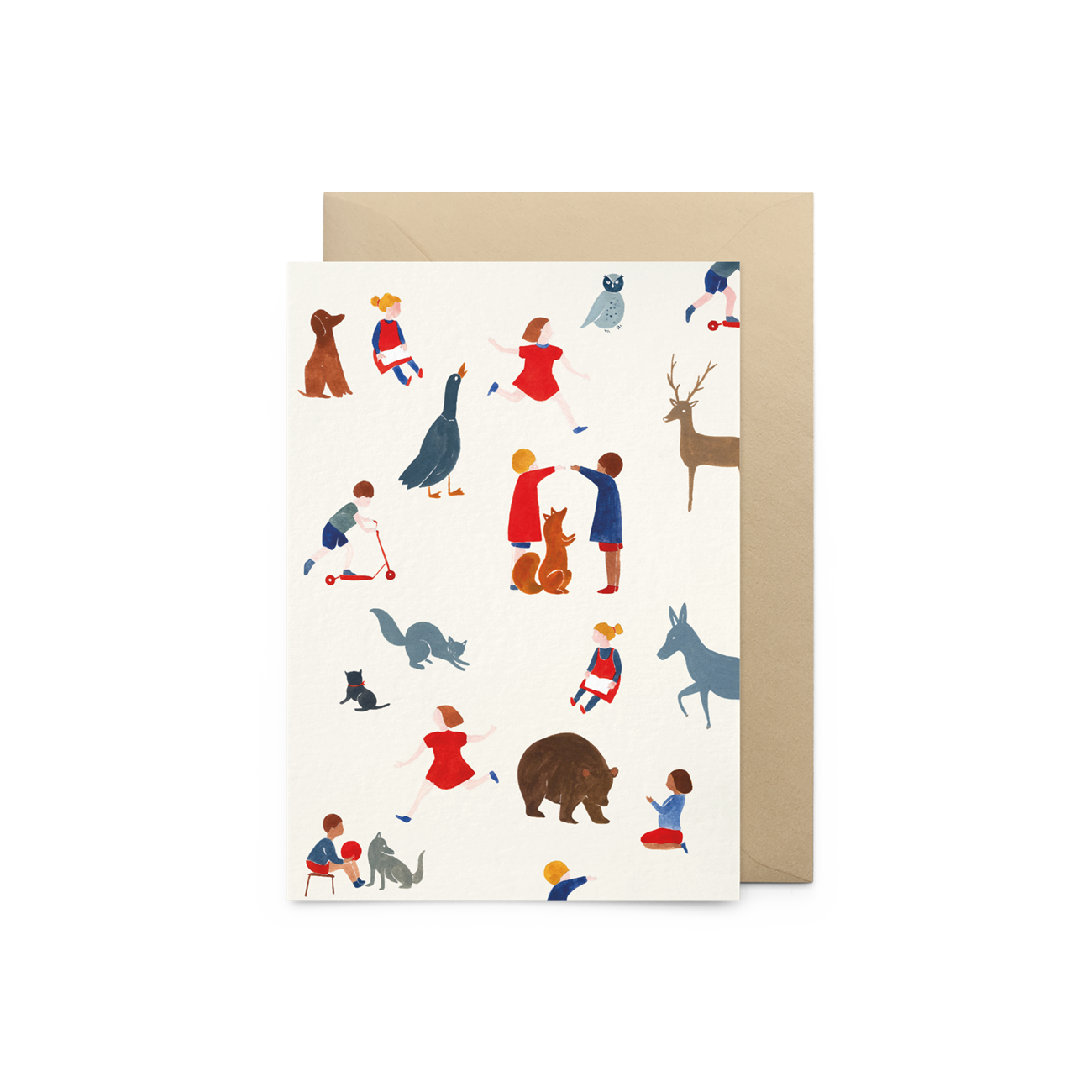 Recreatiekaart met envelop