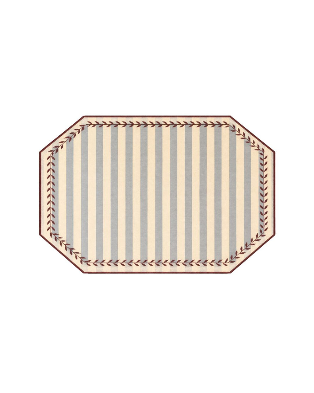 Stain-Resistant Linen Placemat – 50x35 cm - Blue Stripes
