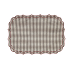 Placemats set vichy espresso