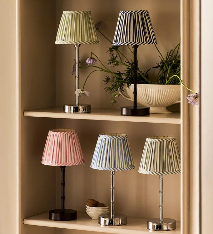 Lampenkap Empire – Pink Stripe (16 cm)