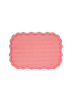 Stain-resistant Linen Placemat - 35 x 50 cm - Red Vichy