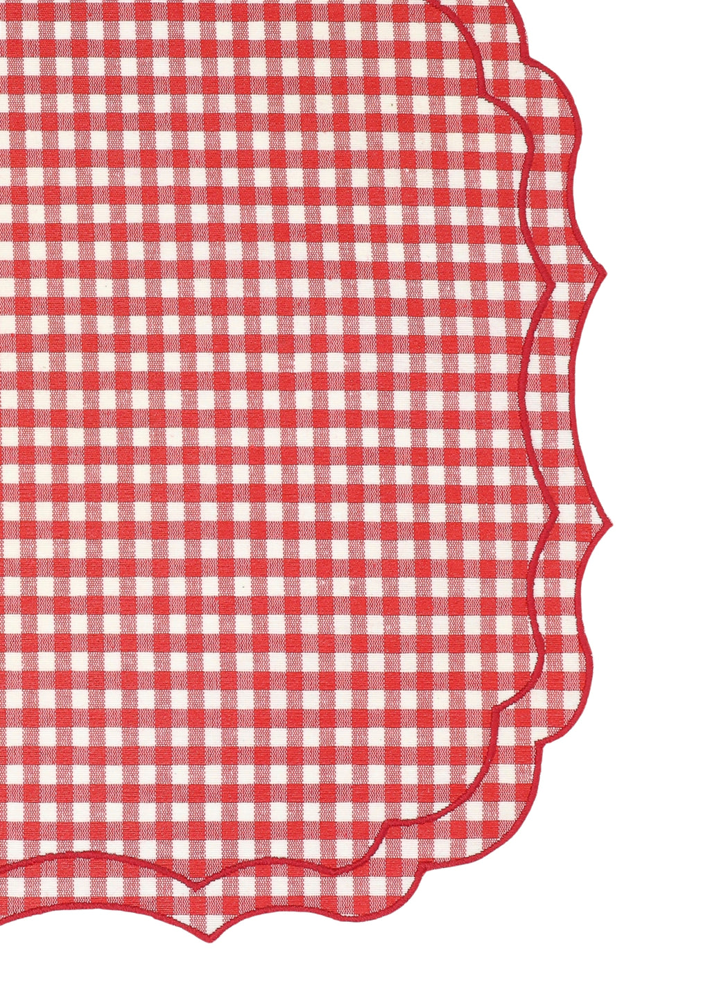 Stain-resistant Linen Placemat - 35 x 50 cm - Red Vichy