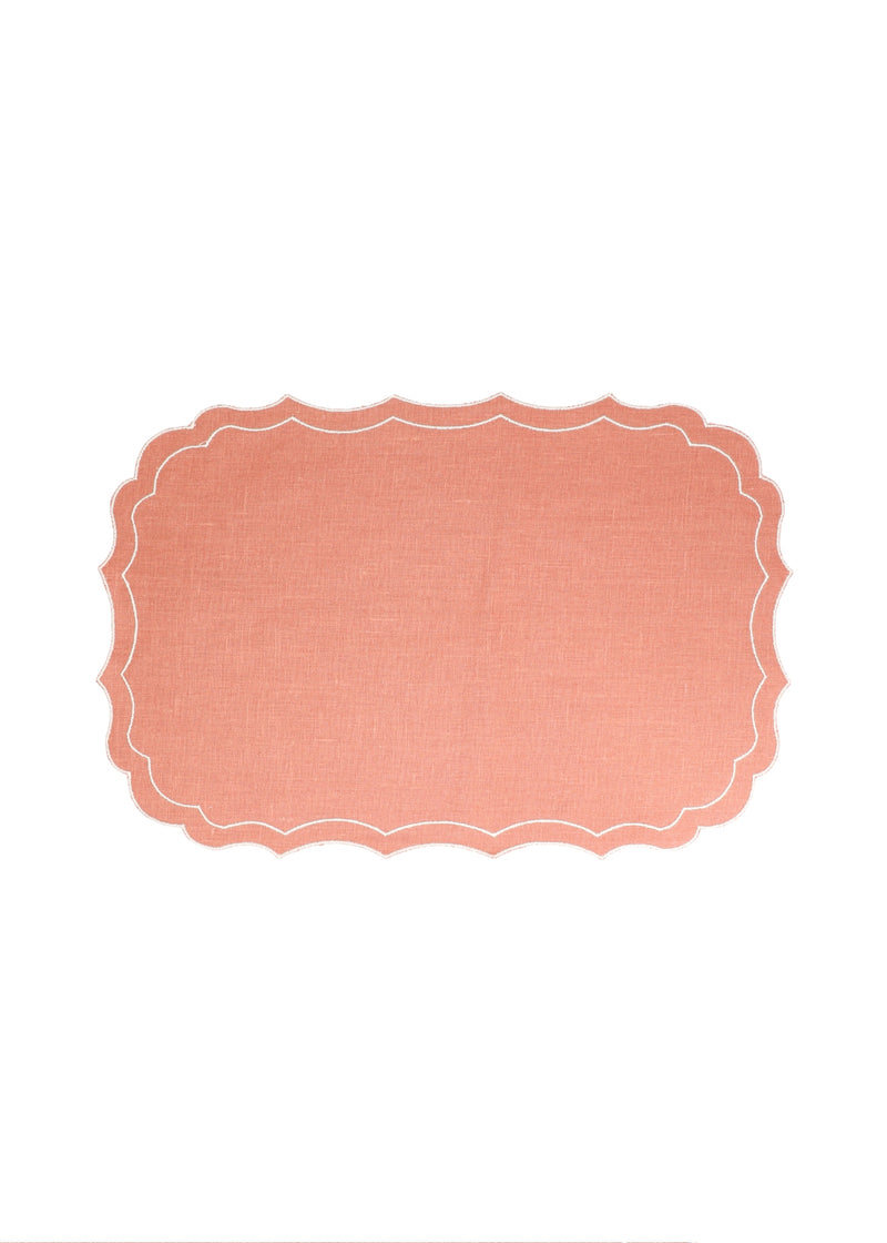 Vlekwerende Linnen Placemat – 50x35 cm - Terracotta