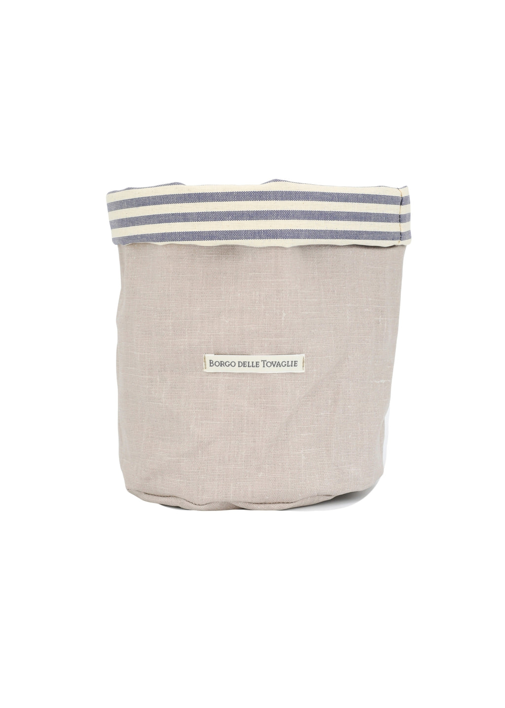 Broodmand - dubbelzijdig – Ø15 cm - Lichtblauw gestreept