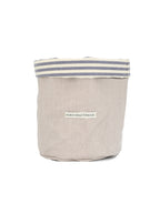 Broodmand - dubbelzijdig – Ø15 cm - Lichtblauw gestreept