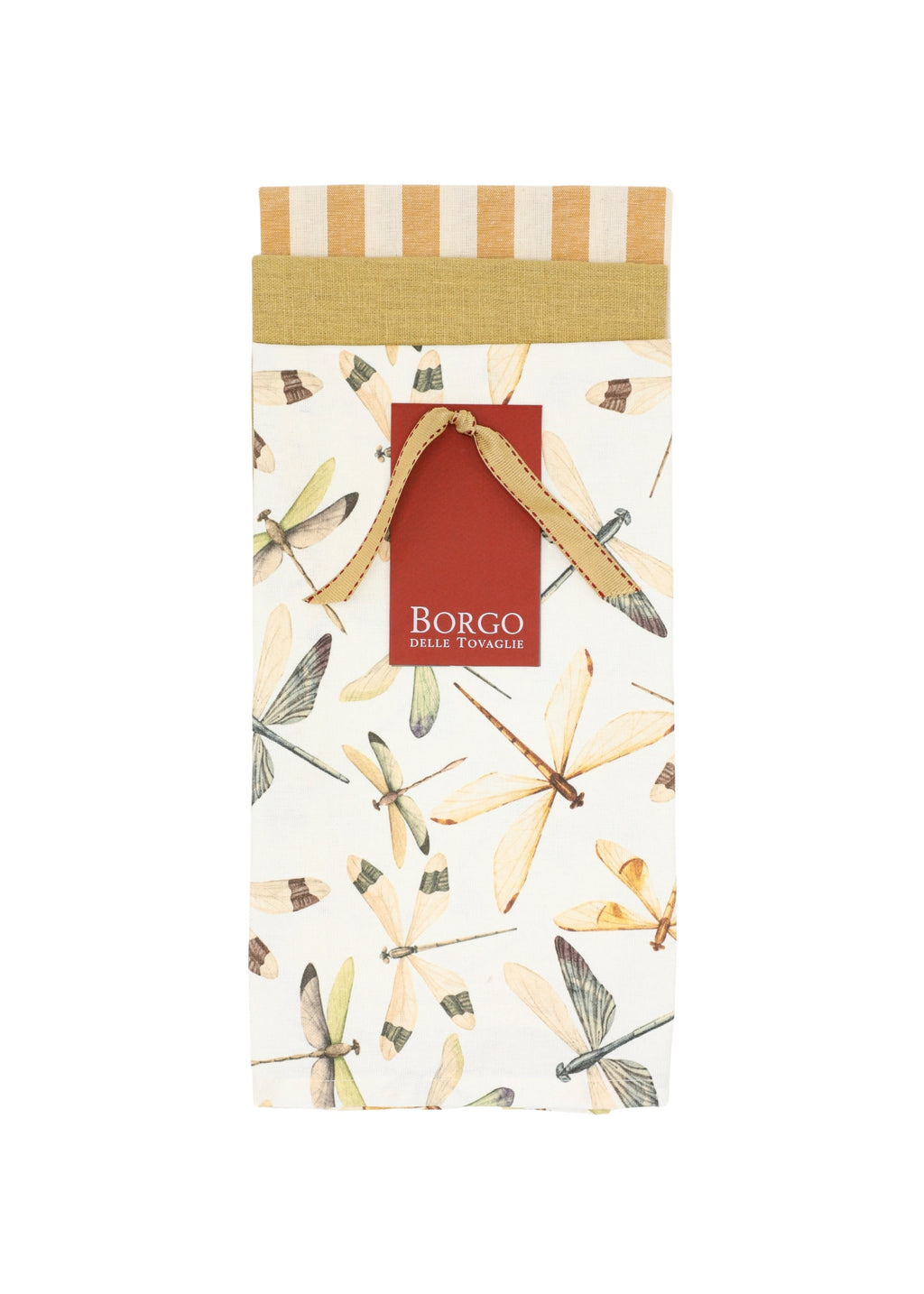 Set van 3 Keukendoeken – Linnen & Katoen - Geel