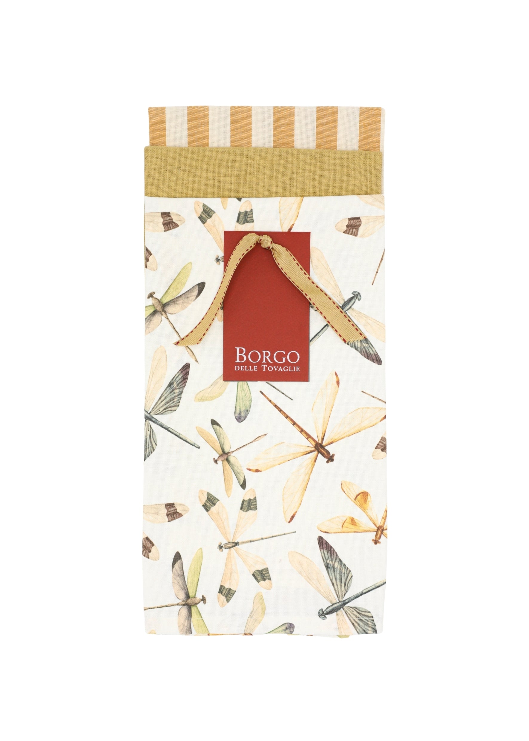 Set van 3 Keukendoeken – Linnen & Katoen - Geel