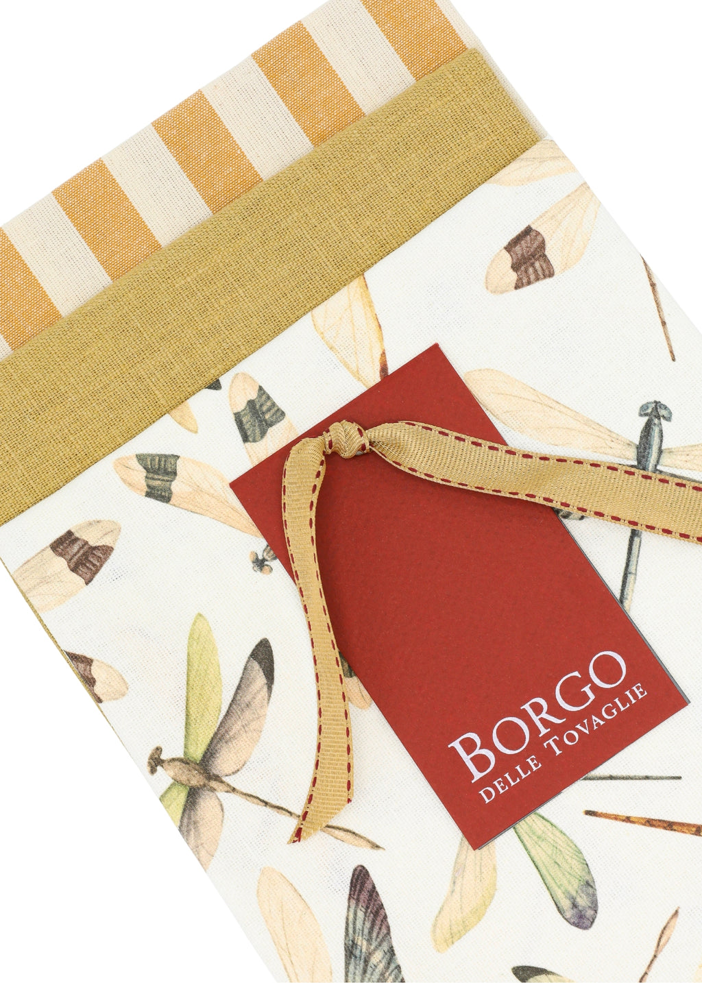 Set van 3 Keukendoeken – Linnen & Katoen - Geel